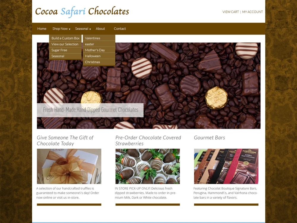 Cocoa safari chocolates